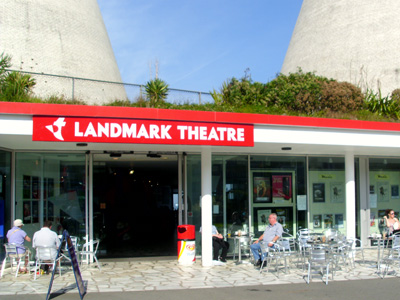 The Landmark theatre, Ilfracombe. View of the main front entrance. The tourist information is situated to the left as you go in.